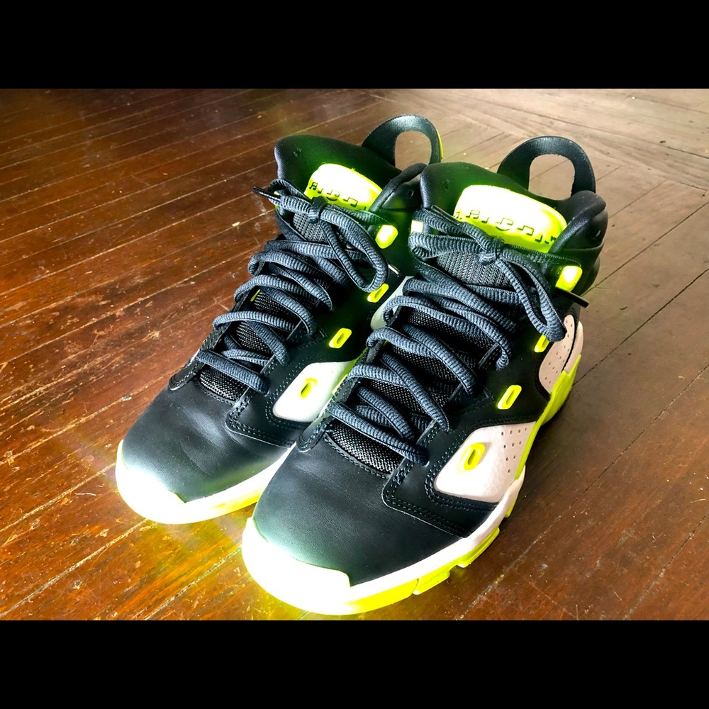 Black And Neon Green Jordans
